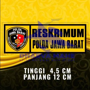 Stiker Ditreskrimum Polda Jawa Barat: Desain Unik & Praktis