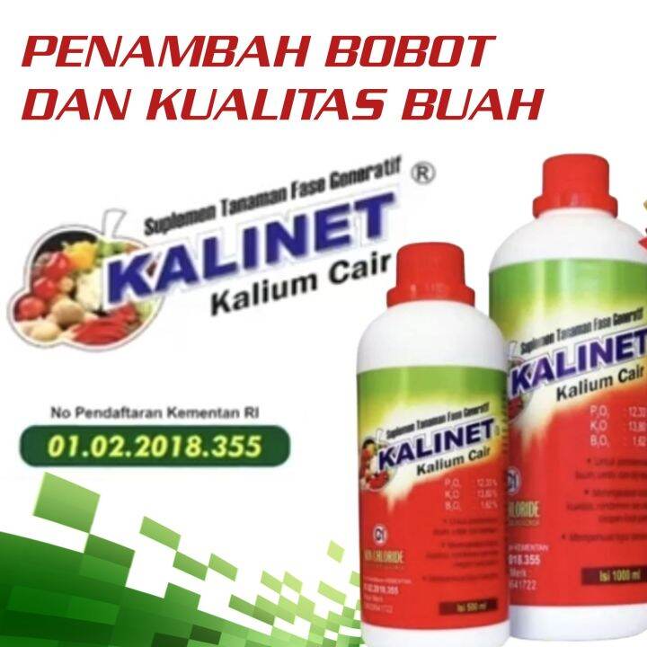 PUPUK KALINET 500 ML, 1 LITER Kalinet Pupuk Kalium Cair Pembuahan ...