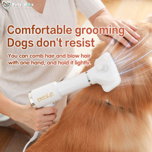 Pet Hair Dryer 3-in-1 Fur Blower for Pet Dog Hair Dryer Cat Hair Dryer Comb Brush Cat Dog Grooming Supplies