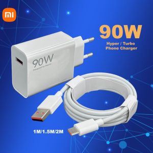 Xiaomi | Original 90W Xiaomi Charger Turbo Fast Charger for Poco X7 Pro X6 Pro F7 Xiaomi 15 T Pro 17 Ultra 17 15 Ultra USB Type C Cable