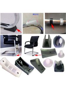 Anti-Lean Office Chair Foot Pad Computer Bow Tube Steel Protection Chair Covers Non-Slip Stool Accessories Home Office