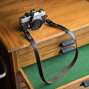 Genuine Leather Retro Micro Single Camera Quick Release Shoulder Strap SLR Strap American Horween Leather Handmade