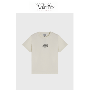 เสื้อยืดคอกลมแขนสั้นพิมพ์ลายตัวอักษร Narchi สำหรับผู้หญิง ทรงเข้ารูป แขนสั้น แฟชั่นลำลอง ฤดูใบไม้ผลิ 2024