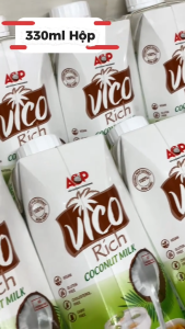 (HSD 12.2027) Combo 03 Hộp 1000mL Nước Cốt Dừa Tươi Nguyên Chất VICO RICH - APIS -YOOSOO