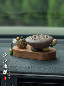 Good Luck Lotus Car Ornaments High End Incense Purple Clay Tea Pet Zen Home Decorations Automobile Interior Accessories