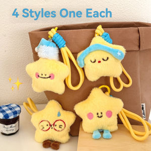 1/4 Pcs Cute Star Pendant Backpack Decoration Pendant Accessories Creative Car Hanging Accessories