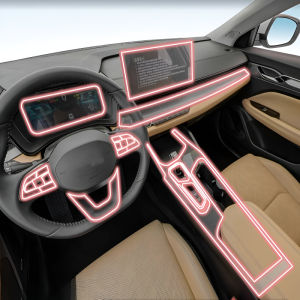 For Geely Emgrand LHiP 2024-2025 Dashboard Multimedia Navigation Transparent Anti-Scratch Protection Film Modification for