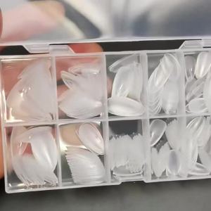 120 Móng Giả Hình Quả Hạnh Nhân Siêu Ngắn XXS Bán Mờ Gel Mềm Full Cover Đã Được Chỉnh Hình Dành Cho Móng Nhỏ Và Trung Bình