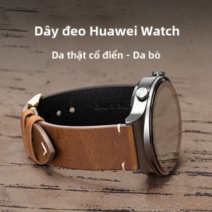 FUDIEN | Leather Watch Band for Huawei GT6/GT5/GT4/GT3/GT2 and Honor Magic Watch 3 Pro