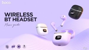 True Wireless EQ1 หูฟังบลูทูธ 5.3 เคสชาร์จมีจอบอกเปอร์เซนต์แบตเตอรี่ (Hoco) - หูฟังแบบไร้สาย TWS
