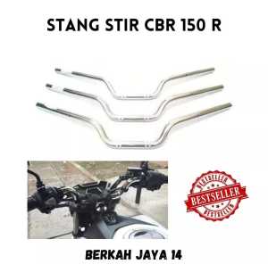 STANG STIR CBR 150 R WARNA HITAM CHROME BAHAN BESI TEBAL HARGA MURAH BARANG BERKUALITAS PROMO DISKON TERLARIS