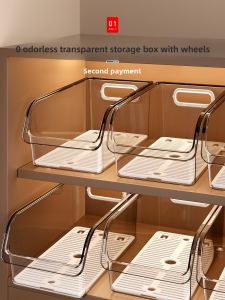 Zhifan | Clear Storage Box Snack Organizer Drawer Organizer