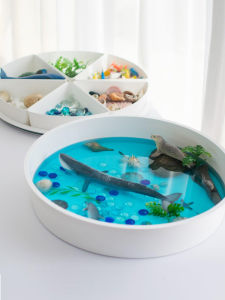 Montessori Sensory Tray Early Education Training Toys Parent-Child Game Role-Playing Toy for Childrens Development