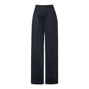 ESE·Y | Ice Silk Wide Leg Pants High Waist Drapey Straight Leg Slimming Black Casual Pants