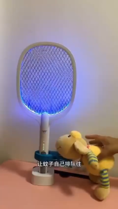 USB Type-C Rechargeable Electric Mosquito Insect Swatter Strong Mosquito Killer Light Trap Swatter