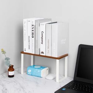 Japanese style Desktop Bookshelf Iron Storage Rack Multifunctional Finishing Shelf Bathroom Toilet Kitchen Spice Storage Rack