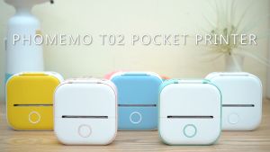 Phomemo T02 Bluetooth Thermal Label Printer: A Portable Inkless Photo Printer & Wireless Mini Sticker Maker