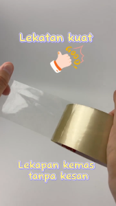 [Premium Quality] Transparent OPP Clear Tape 25/48mm(1"& 2") x 90Yards (80m) Emulsion Acrylic Cellophane Packing Pita Lutsinar Kuat Lekat Hardware