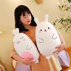 Cute Doll Plush Toys Cartoon Rabbit Soft Sleeping Pillow Fluffy Cartoon Animal Dolls Birthday Gift ForGirls Boys Festival Anniversary