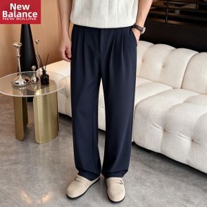 NEW BOLUNE | Cool Lightweight Wide Leg Business Trousers