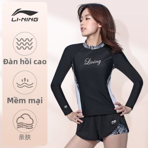 Li-Ning | Bộ Đồ Bơi Tách Riêng Dài Tay Chống UV Cho Phụ Nữ Giảm Cân