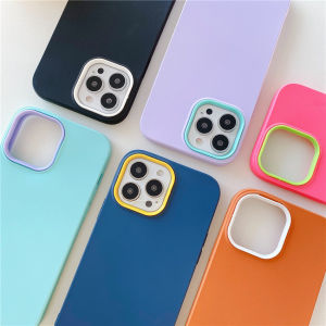 3 in 1 Shockproof Phone Case For iPhone 15 13 12 11 14 Pro Max XR XS X 8 7 Plus SE 2020 Liquid Silicone PC Phone Casing Soft Cover Shell Top Seller
