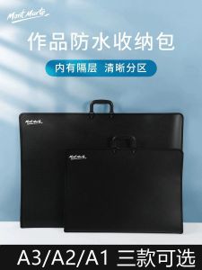 Mengmaitai A1 A2 A3 Artwork Bags Waterproof Zip Handle Drawing Storage Bags PVC Document And Art Supplies Storage Pouch