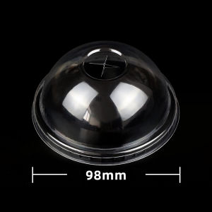 Đầu Cốc Cà Phê PET Trong Suốt 1000 Chiếc Cốc Nhựa Dùng Một Lần Cốc Đựng Trà Sữa Nắp Cốc Cao Phẳng Nắp Cầu Tròn Nắp Uống Thẳng