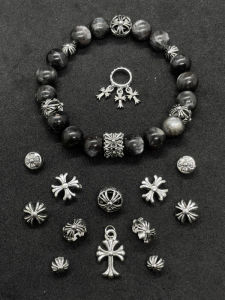 Crystals Abacus Beads Accessories DIY Vintage Bracelet Components Spacer Beads Fashion Jewelry Making Alloy Silver Gold