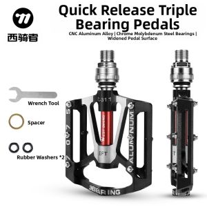 West Biking | Quick-release Pedal for Mountain and Road Bikes Three-row Bearing