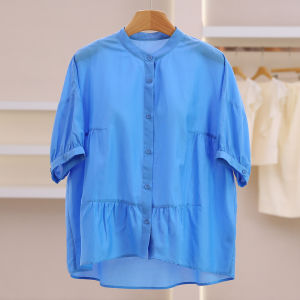 20 Silk Comfort Loose Button-down Shirt