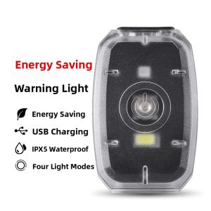 West Biking | Bike Front Rear Light Night Riding Safety Warning USB Charging Accessories