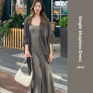 YUEZHONGWEI | Gray Ice Silk Linen Sun Protection Open Cardigan Womens Summer Lightweight Outerwear