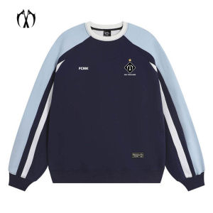 MIRACLE KILL FCMK professional football series double knife badge letter loose pullover hoodie for men and women