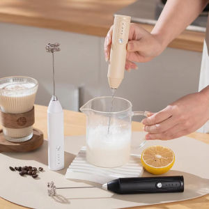 1PCS electric milk frother milk mixer handheld egg beater hot coffee machine mixer mini portable food mixer