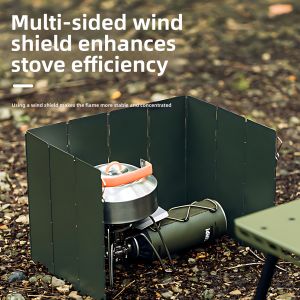 QIZHOU | Foldable Portable Windproof Shield for Camping Stoves