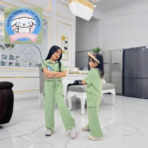 CINNAMOROLL  SETELAN ANAK PEREMPUAN 2THN-12THN BAHAN CRINGKLE AIRFLOW PREMIUM Cey 2024