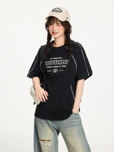 Gbiaior | New Spring Summer Retro Loose Oversized T-shirt