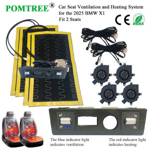 Built-in Car Seat Ventilation And Heating System Kit Fit 2 SeatsIncludes Fans & Dedicated Switch Suitable For 2025 BMW X1