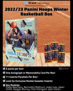 2022/23 Panini Hoops Winter Basketball Box -100% Original. Trading Card Hobby Collectibles-