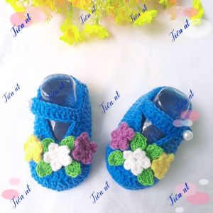 Giày búp bê len handmade cho bé trai bé gái từ sơ sinh đến 1 tuổi 39 mẫu giày búp bê ĐỒNG GIÁ