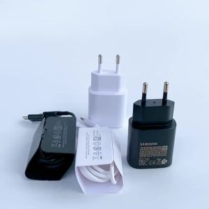 Bộ Sạc Siêu Nhanh Chuẩn 1P Lên 1% 25W  Củ + Cáp Adaptor 25W + Cable Type C to C Dùng Cho Samsung - Không Nóng Máy  Không Loạn Cảm Ứng - Bảo Hành 1 Năm
