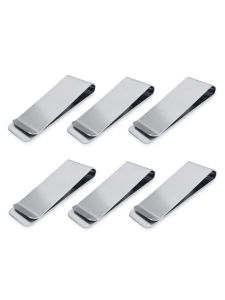 New Minimalist Solid Money Clip Solid Color Stainless Steel Metal Mens Mini Wallet Mini Portable Cash Clip