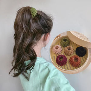 Korean Birds Nest Hair Ring Hair Clip Lazy Hair Tie High Tail Wig Fixation Hair Card Retractable Claw Clip