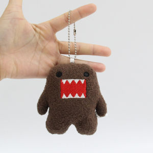 Kawaii Cute Domo Kun Plush Keychain Anime Keyring Charm for Bag Keys Gift Collection