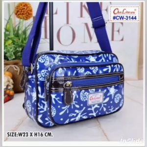 กระเป๋าสะพายกันน้ำ รุ่น CW-3144 ขนาด 9 นิ้ว ยี่ห้อ ChaLitawu หนัง PVC กันน้ำ #มีเก็บปลายทาง