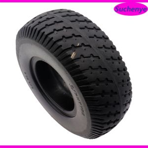 9x3.50-4 Solid Tire For Warehouse Trolley Electric Tricycle Turf Rider Tread Lawnmower Golf Go Cart Pocket Bike Mobility Scooter