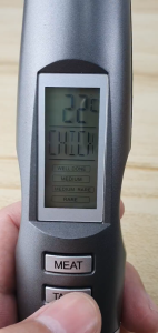 ที่วัดความสุกเนื้อสเต๊ก เครื่องมือวัดความสุก อุปกรณ์ตรวจอุณหภูมิเนื้อย่าง ขนาด 35.5x3.8 ซม.