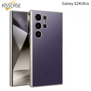 Kisscase vỏ cứng bằng nhựa s24ultra Ốp điện thoại cho Samsung Galaxy S24 siêu chống xước phủ sương chống sốc Vỏ bảo vệ cho Samsung s24ultra s23ultra 5g