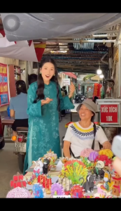 ÁO DÀI CÁCH TÂN NỮ 4 TÀ HOẠ TIẾT KÌ LÂN DÁNG SUÔNG TAY DÀI LOE RỘNG MÀU XANH HỒNG BE MẶC TẾT LẾ CƯỚI CAO CẤP [NH]